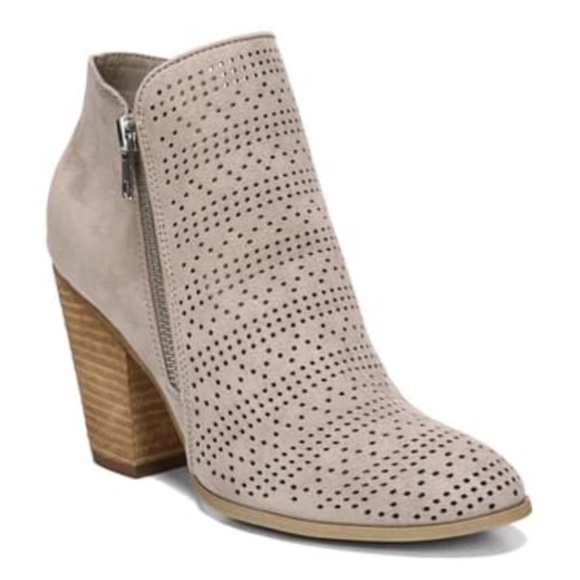 Carlos by Carlos Santana Shoes - Carlos by Carlos Santana Hacey Perforated Tan Ankle Booties